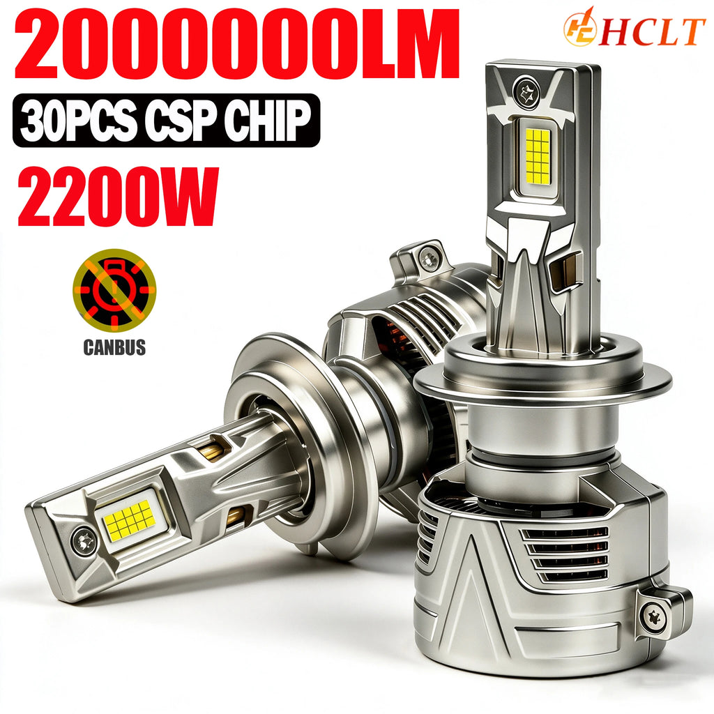 H7 H4 LED CANBUS Ultra Powerful Headlight Bulbs 2000000LM Upgrade Turbo H1 H11 HB3 9005 HB