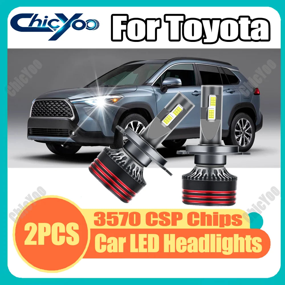 For Toyota Canbus No Error H4 High Low Beam Car Headlights 150W 30000LM High Power 6000K W