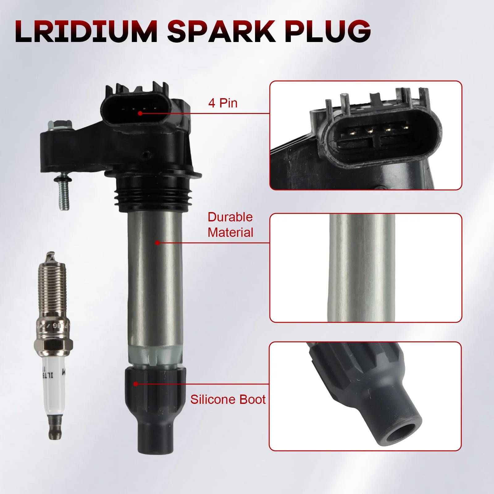 Ignition Coils Iridium Spark Plugs C1555 5c1612 Ic019 UF569 For Buick Chevrolet Cadillac S