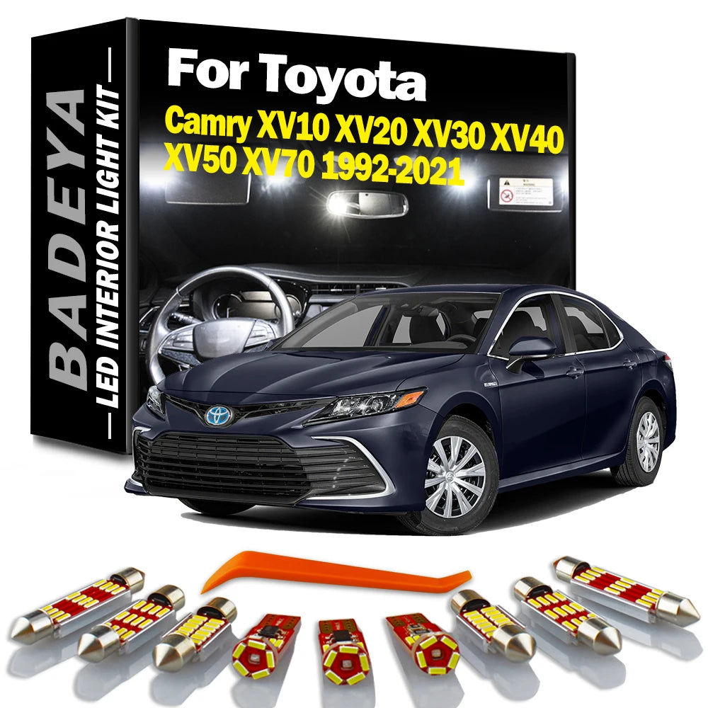BADEYA LED Interior Light Kit Car Map Dome Bulbs For Toyota Camry XV10 XV20 XV30 XV40 XV50