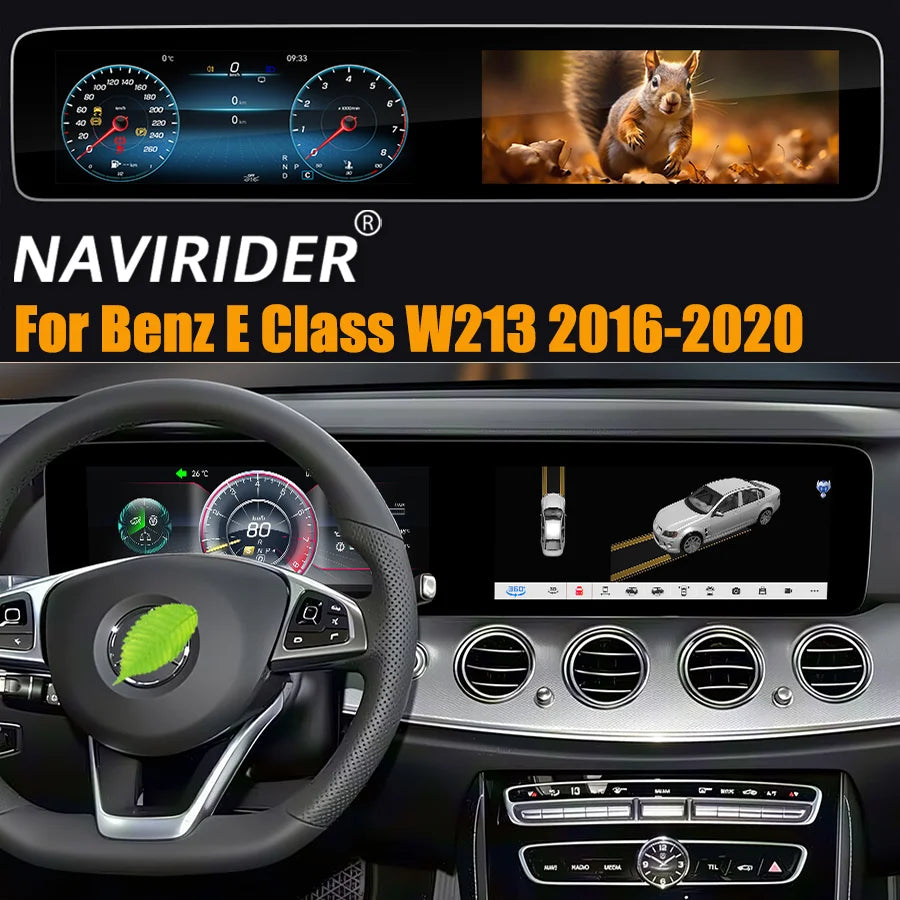 12.3” Dual Screen For Mercedes Benz Eclass W213 NTG5.0/5.5 2016-2020 Car Radio Android Vid | AUTOKITSHOP