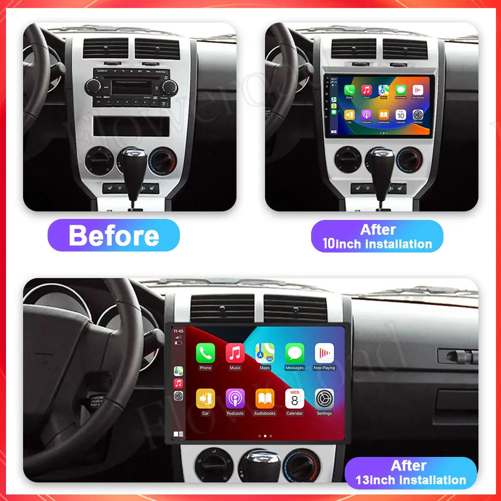 13INCH Android For Dodge Caliber 2007 - 2010 4G 5G WIFI Car Radio Multimedia Video Player  | AUTOKITSHOP