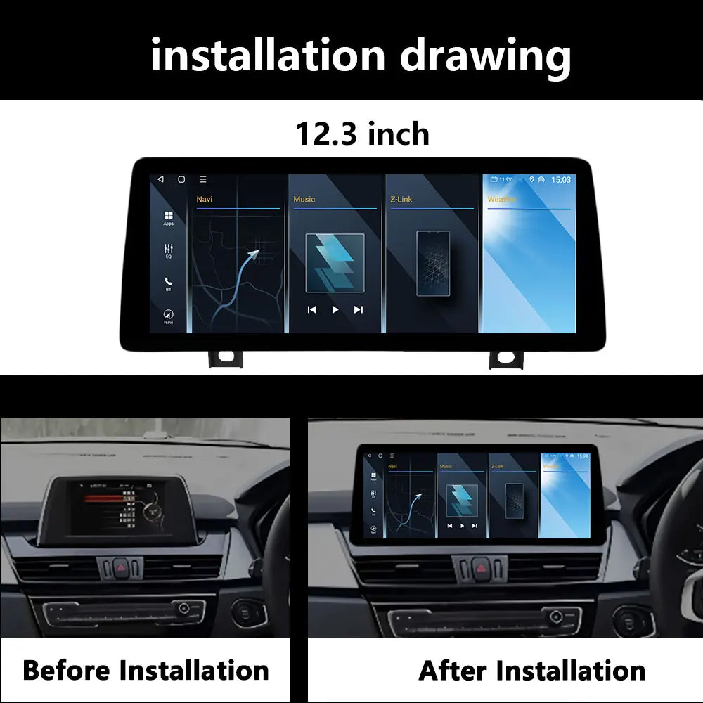 RHD Android For BMW 2 Series F45 F46 2014 -2018 NBT/EVO System Car GPS Navigation Wireless
