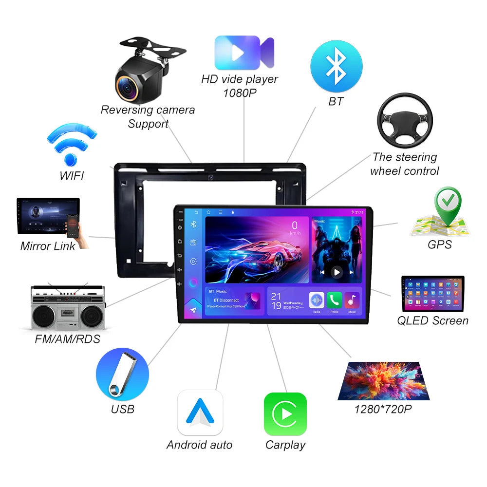 Android 16 For Chevrolet N400 V 2019 For Wuling Hongguan Car Radio Multimedia Video Player | AUTOKITSHOP