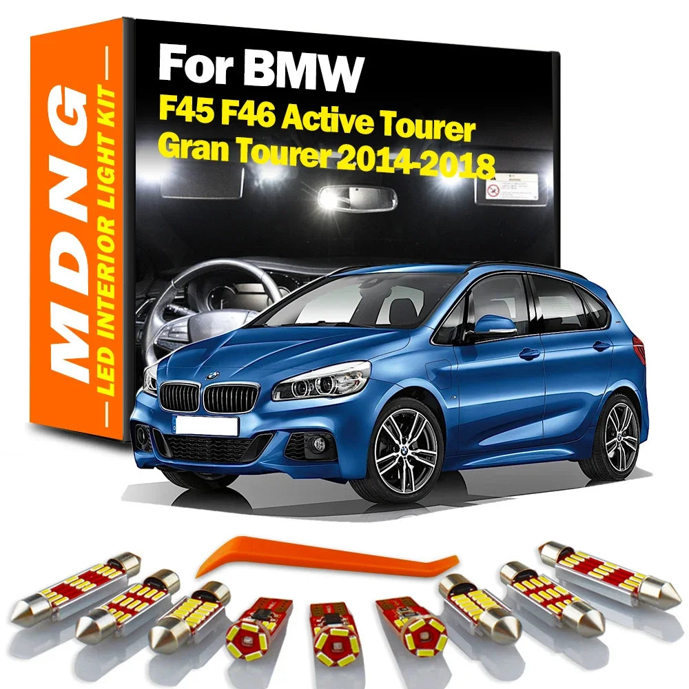 6-Piece LED Interior Light Kit for BMW 2 Series F45 F46 Active Tourer Gran Tourer - Canbus Error-Free Bulbs | AUTOKIT...