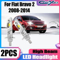 3570 CSP Chips H1 High Beam LED Headlight 25000LM 130W 6000K White 12V For Fiat Bravo 2 20