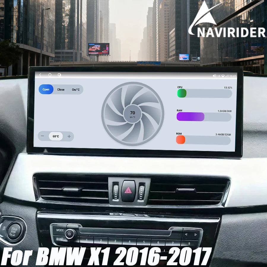 Car Radio 15.8inch Android 13 For BMW X1 X2 F48 F49 2016-2017 GPS Carplay GPS Navigation S