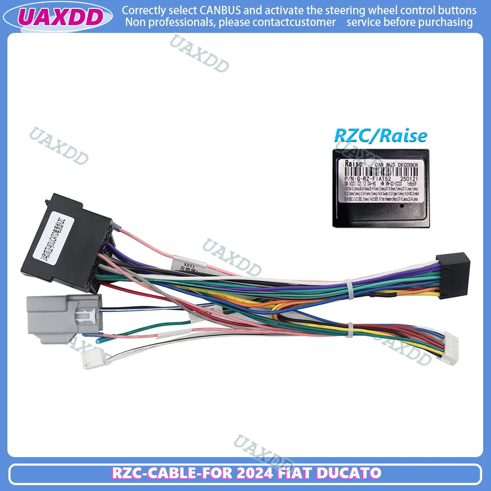 navigation decoder canbus box cable video harness adapter Car FOR 2004-2010 FIAT Coma FOR