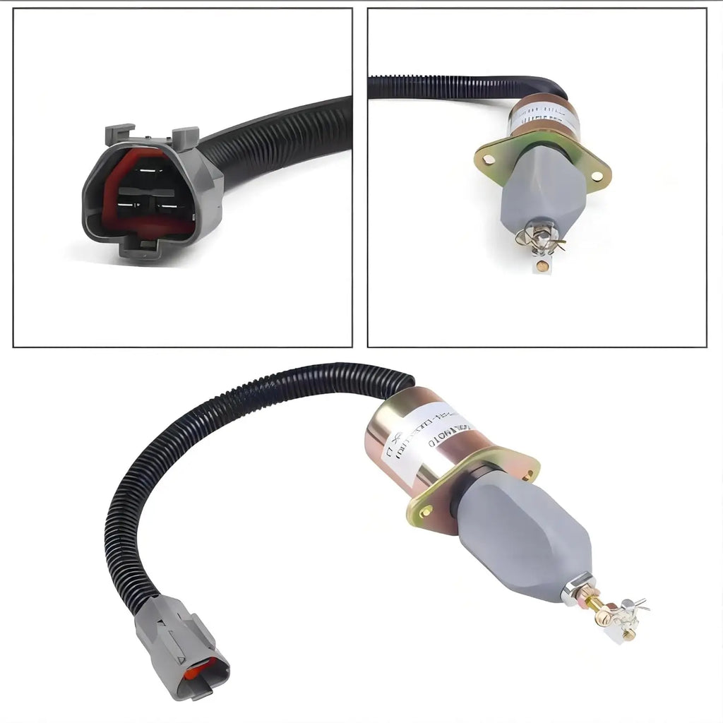 Stop Solenoid Valve 1751ES-12A3UC12B1S SA-4673-S 129953-77811 For Hyundai R60-5 Excavator