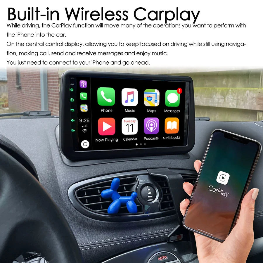 128GB ROM Android 14 Radio 2Din For Renault Clio 3 Clio3 2006 + Navigation GPS Touch Scree