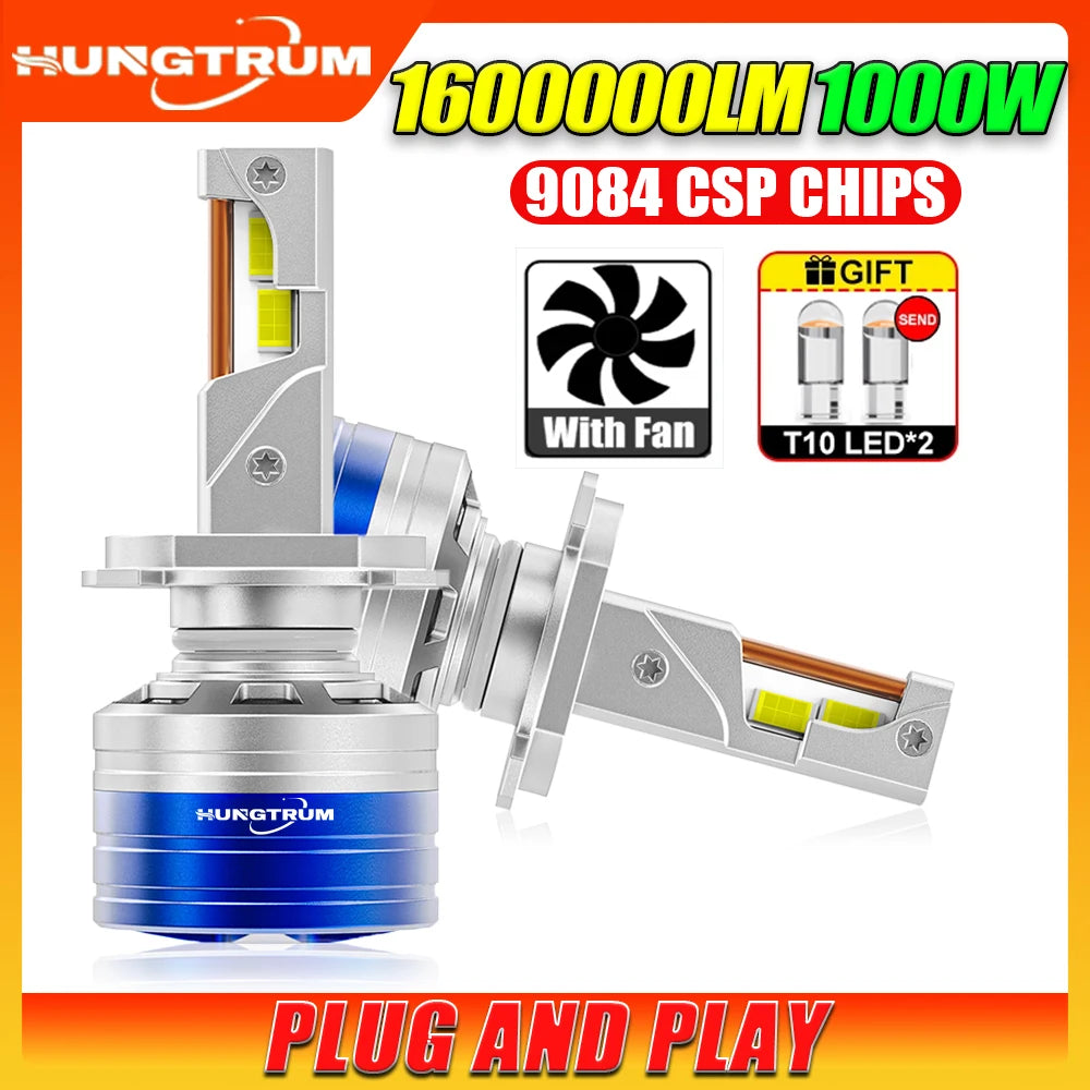 H7 H4 H11 Led Headlight High Power 8580 CSP Canbus H1 H8 9005 HB3 9006 HB4 With Fan Fast C