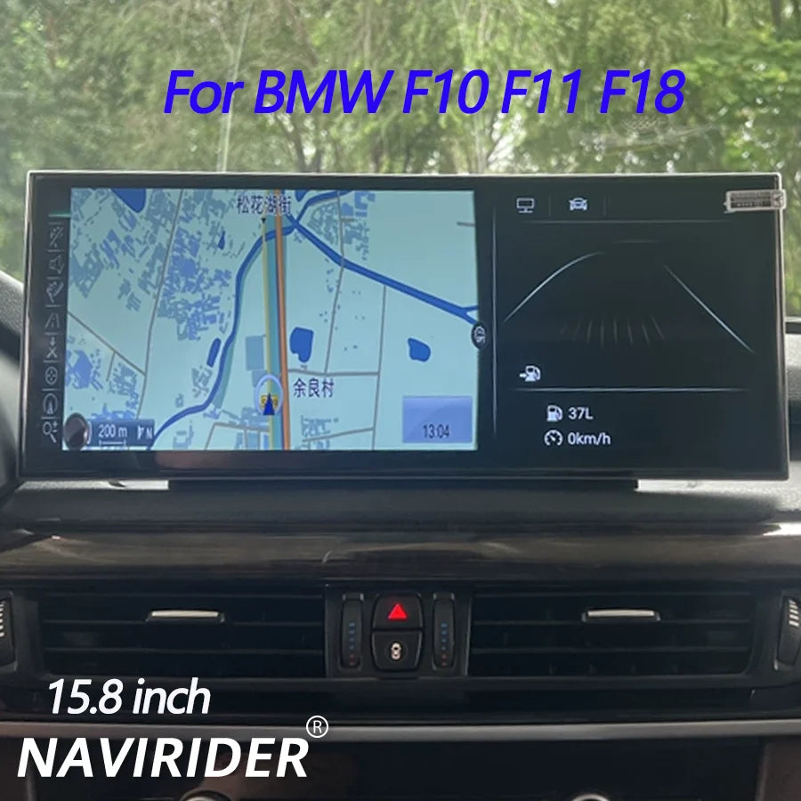 15.8'' HD Touch Screen Car Stereo for BMW F10 F11 F18 2011-2017 CCC CIC CarPlay GPS Car Mu