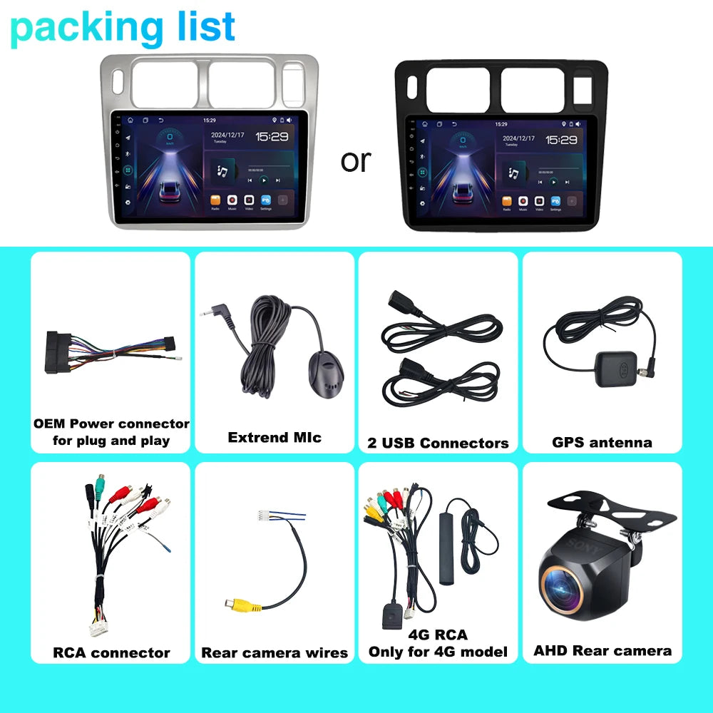 Android 15 WIFI 5G Car Radio For Mitsubishi Pajero lO Pinin 1998 - 2007 Auto Multimedia Ca