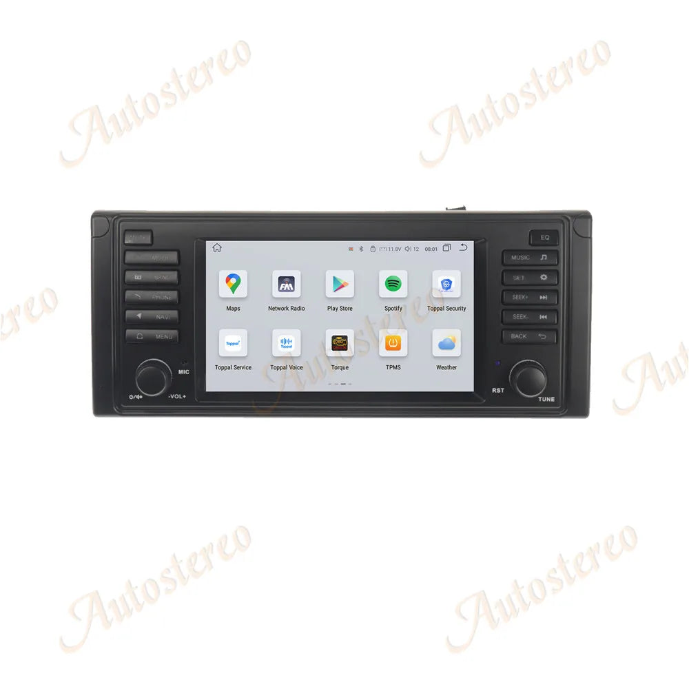 Android 14 Carplay For BMW X5 E53 1996-2005 Car GPS Navigation Head Unit Multimedia Player