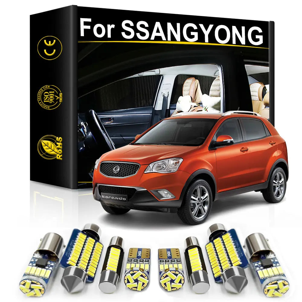 LED Interior Light Kit for Ssangyong Korando KJ C Rexton Musso Actyon Sports 1 2 Grand Tivoli Turismo Kyron Accessori...