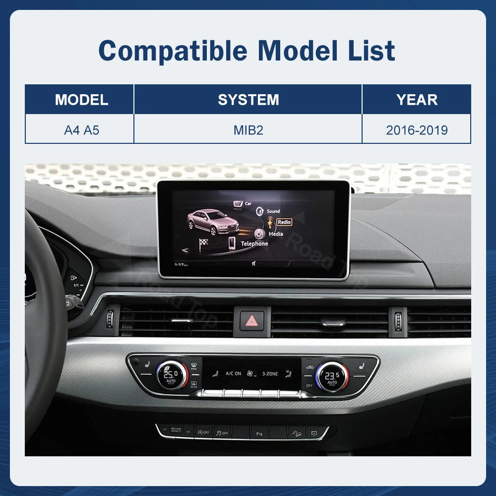 12.3inch Multimedia Display Touch Screen For Audi A4 S4 A5 S5 2014-2019 Airplay Miracast F | AUTOKITSHOP