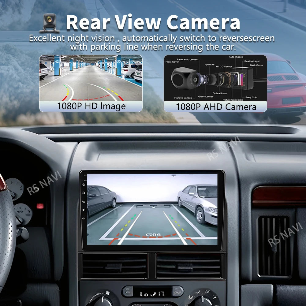 Android 16 Carplay Auto Car Radio For Jeep Grand Cherokee II WJ 1998 - 2004 Navigation GPS