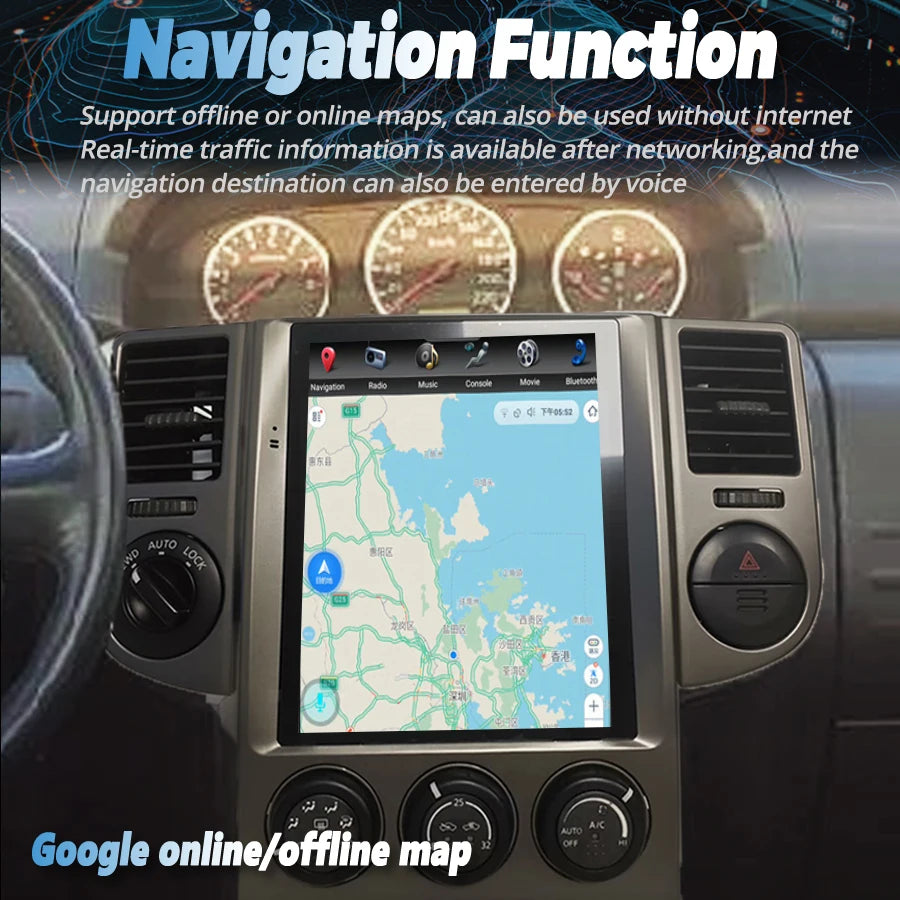 For Nissan T30 2008-2010 Android Screen Multimedia Player Stereo Car GPS Radio Audio Head