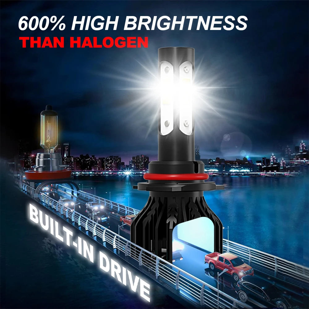 LED Car Headlights 4Side Chip 30000LM Super Bright Bulbs 9005 HB3 Auto Light for Chevrolet