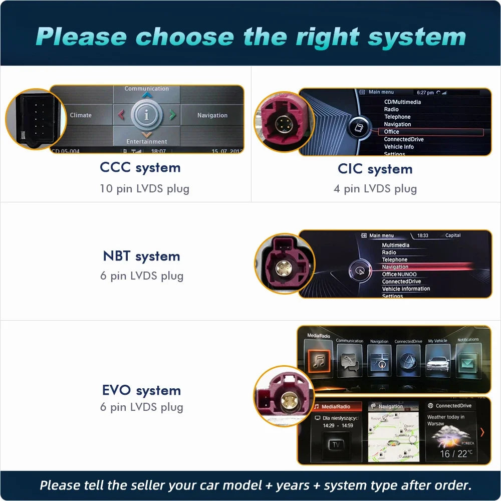 2025 Android 14 Carplay For BMW 1 Series E81 E82 E87 E88 2004-2013 CCC CIC Car Multimedia