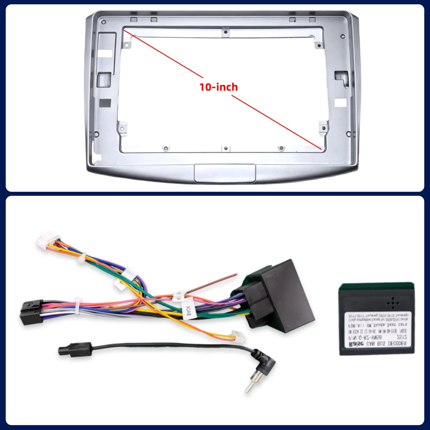 9 Inch Car Radio Dashboard Frame Panel Kit For Volkswagen Magotan Passat 2-DIN Stereo Moun