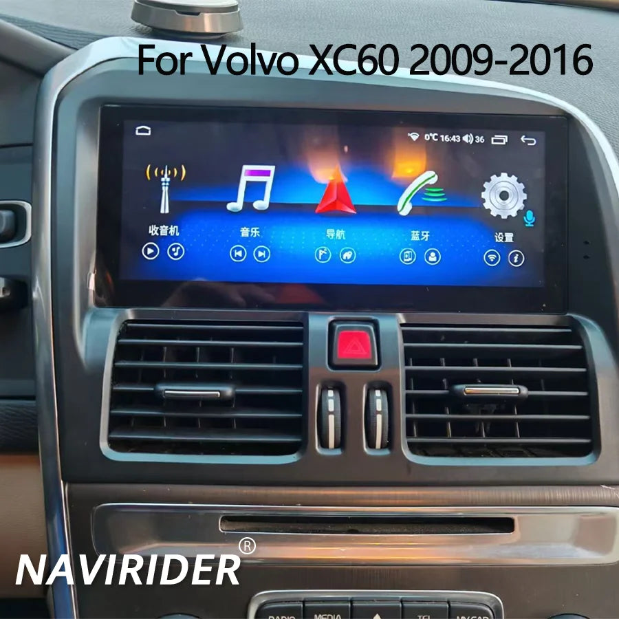 8.8" Qled Screen GPS Navigation For Volvo XC60 2009-2016 128G Android15 Car Headunit Multi