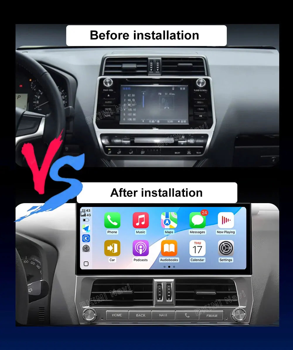 Toyota Land Cruiser Prado 150 2018-2022 Android CarPlay Stereo GPS DSP | AUTOKITSHOP