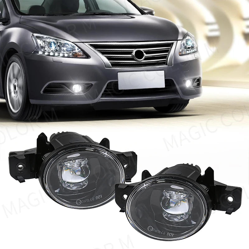 Car Fog Lamps Front Bumper Daytime Running Lights DRL For Nissan X-Trail Altima Sylphy Alm | AUTOKITSHOP