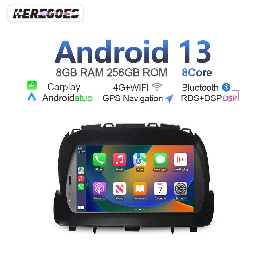 8G 256GB Android 13 Car Radio GPS Navigation 8 Core Autoradio with Carplay Wifi RDS for Opel Mokka Buick Encore 2012-201