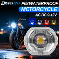 2.5inch Motorcycle Headlight LED Angel Devil Eyes Laser Headlights Projector Built in Spot