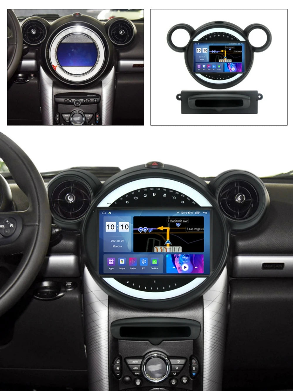 Android 13 For BMW Mini Cooper Countryman R60 2010-2016 Car Video Player Radio GPS Navigat