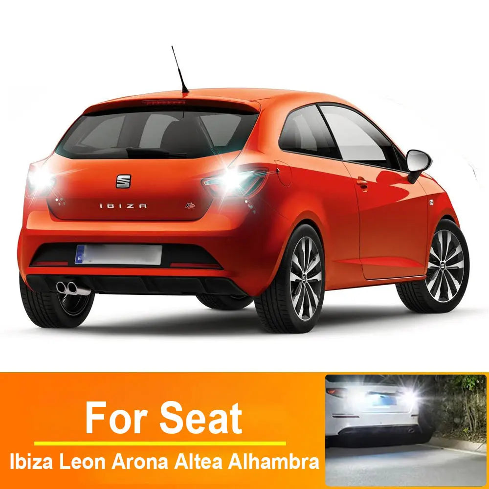 LED Interior Light Kit for Seat Ibiza 6l 6j Leon 5f Mk2 Mk3 Mk1 1p 1m Arona Altea Alhambra Canbus - Canbus Error-Free...