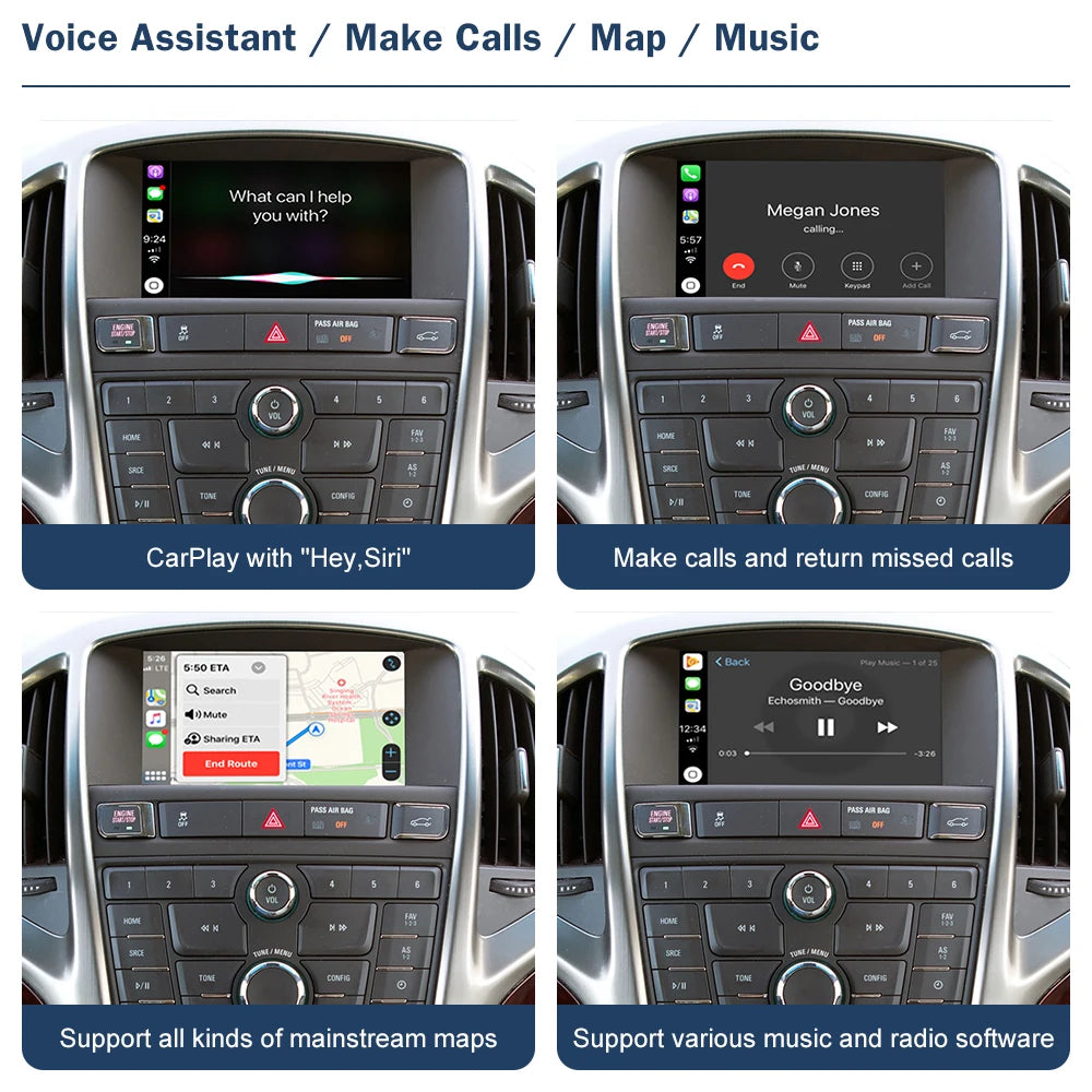 CN Wireless CarPlay for Buick Verano 2015-2019 Android Auto Interface Mirror Link AirPlay  | AUTOKITSHOP