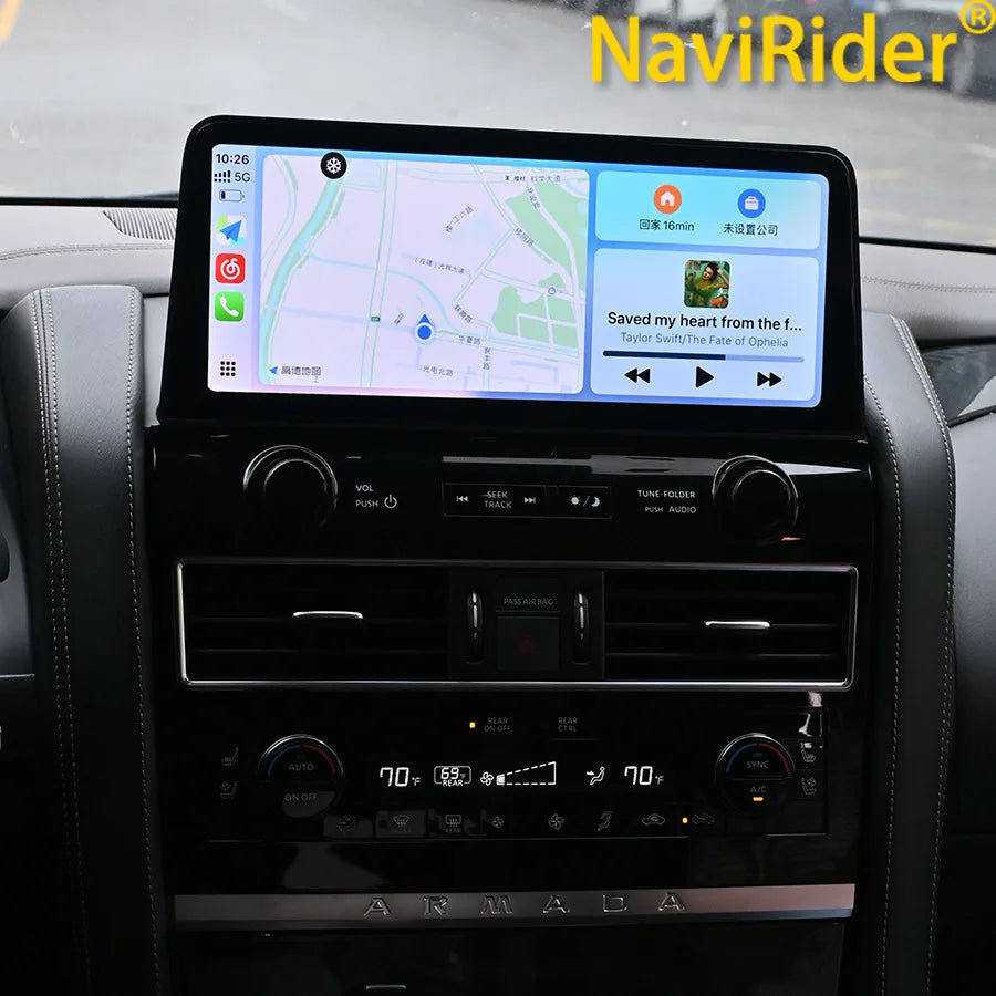 Auto Carplay For Nissan Patrol Y61 Y62 Infiniti QX80 QX56 ARMADA 2010-2020 GPS Navi 12.3"  | AUTOKITSHOP