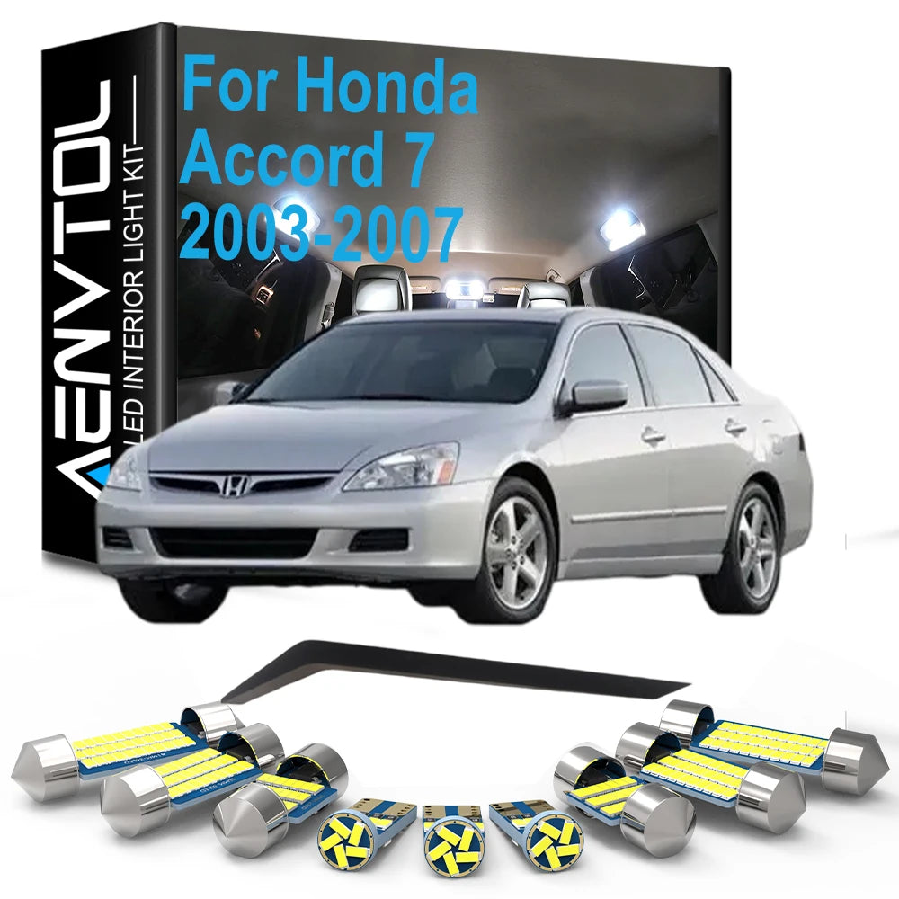 Complete LED Interior Reading Light Bulb Kit For Honda Accord 7 VII MKVII MK7 7th 2003 200