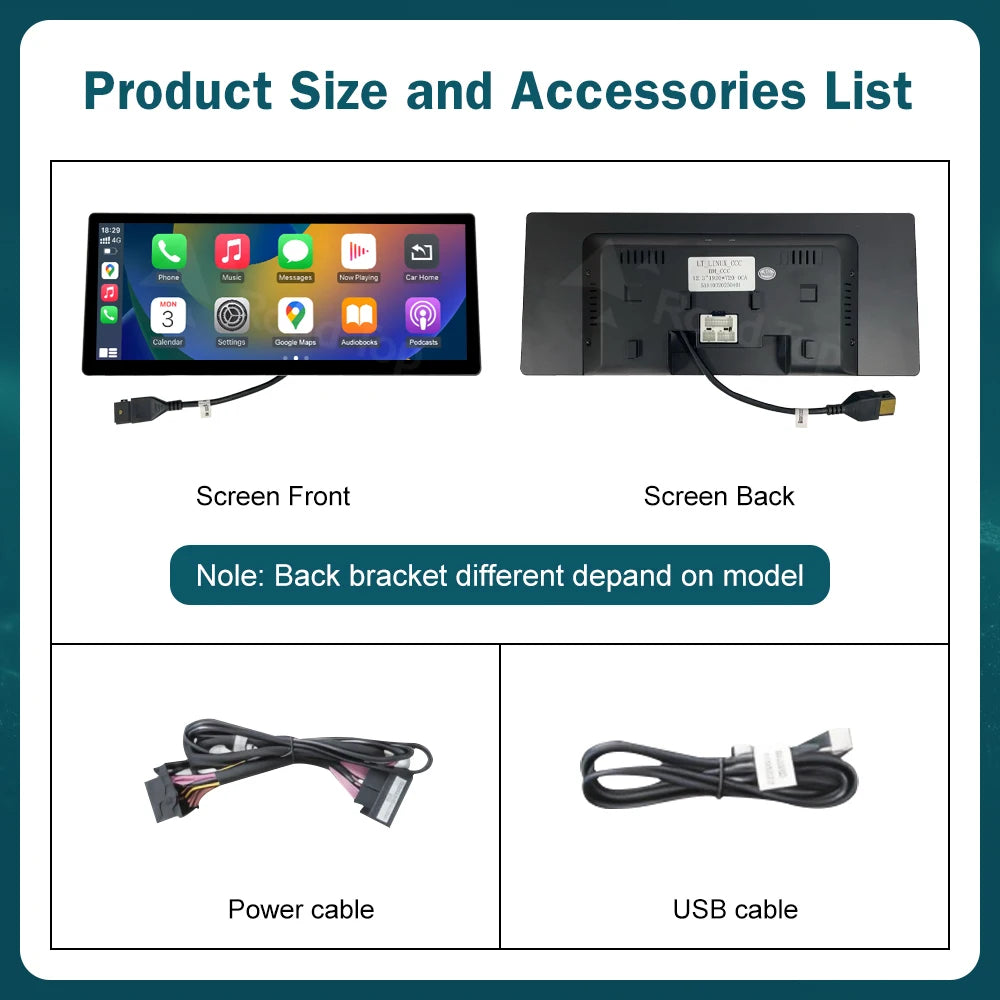 12.3 RoadTop Wireless CarPlay Android Auto Multimedia Linux Screen For BMW Series 1 2 F20