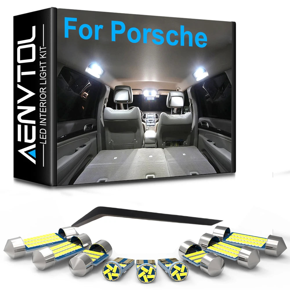 LED Interior Light Kit for Porsche Cayenne 9PA 955 957 958 Cayman Boxster 986 987 981 911 996 997 Panamera 970 Macan ...