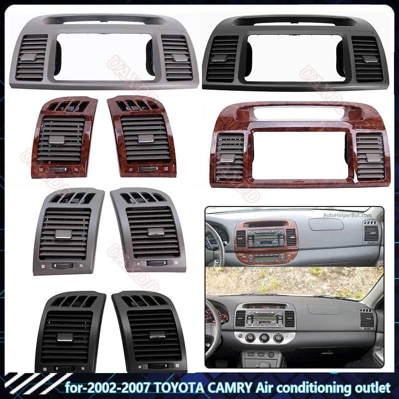 For TOYOTA 02-07 CAMRY Air Conditioning Outlet BEIGE Air Conditioning Outlet Panel Grille