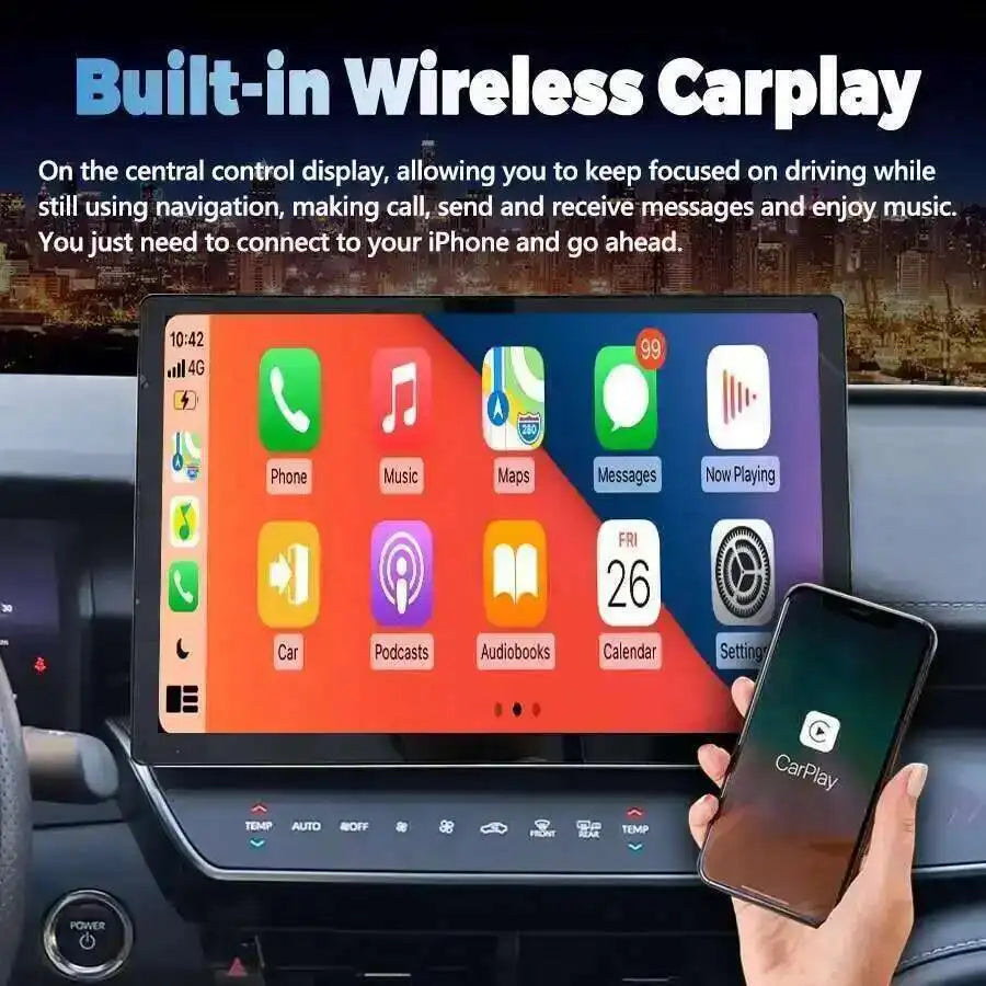 Car Radio GPS WIFI Multimedia Player Auto Bluetooth For Toyota Camry 2024 Navigation Video