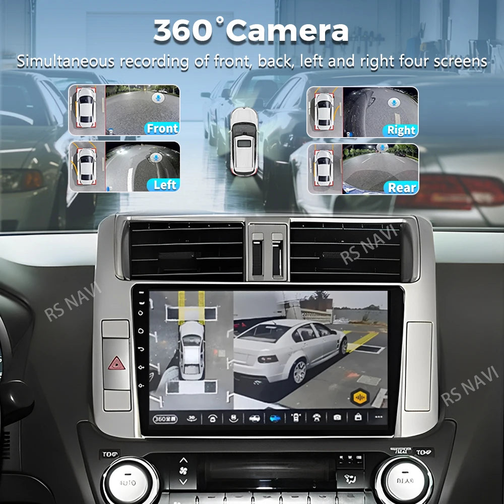 Android 16 For Toyota Land Cruiser Prado 150 2009 - 2013 2K QLED Android Car Radio Multime