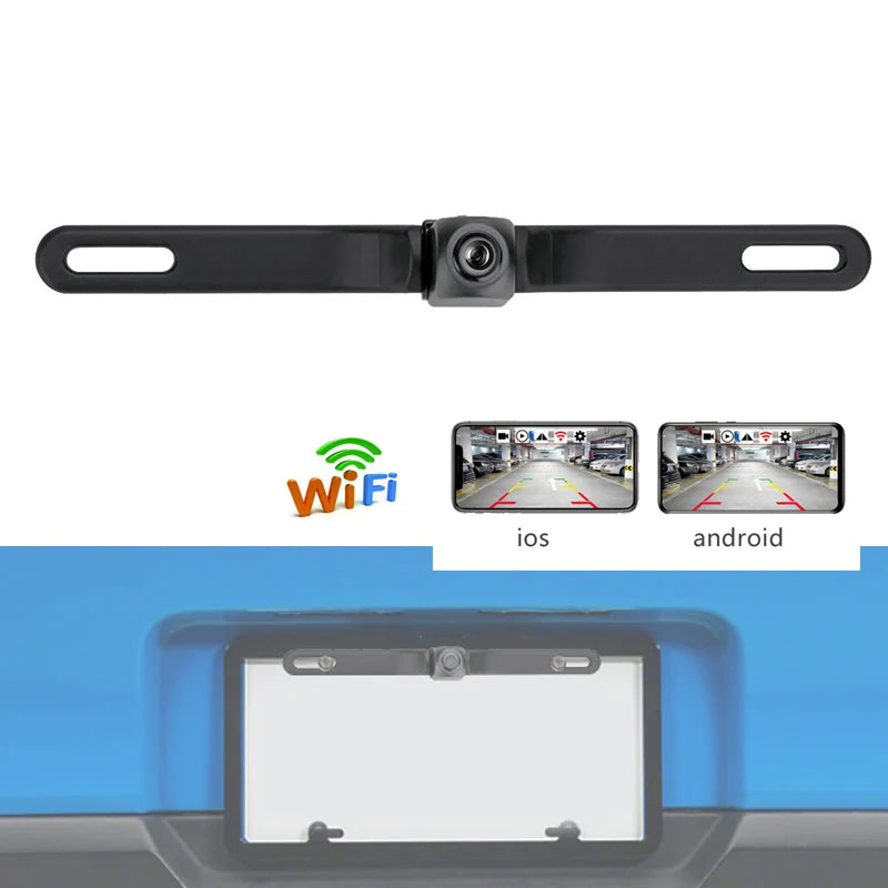 HD rear camera wifi wireless reversing camera for US license plate frame