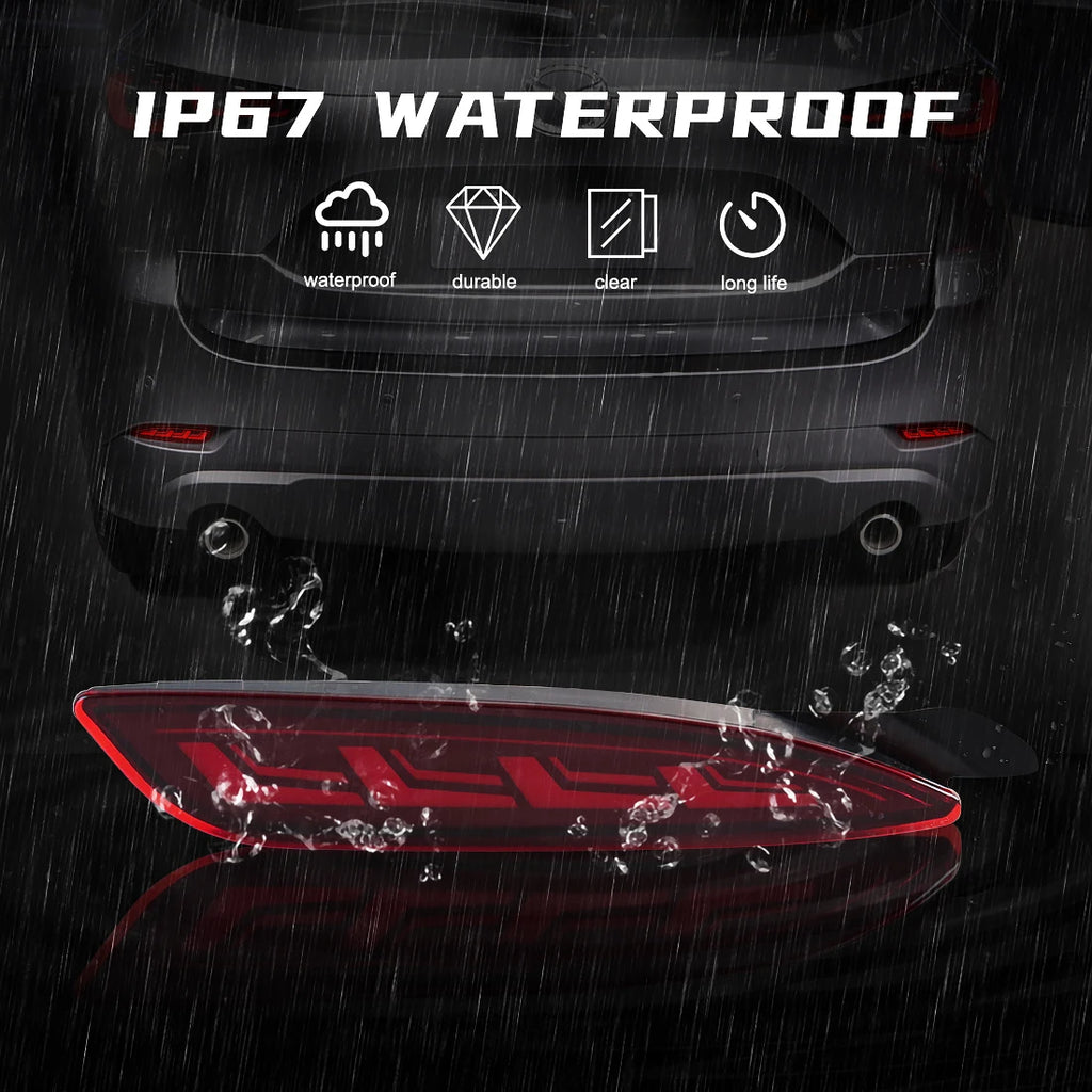 For Mazda CX5 CX-5 2022 2023 LED Rear Bumper Reflector Lights Auto Brake Warning Dynamic T | AUTOKITSHOP