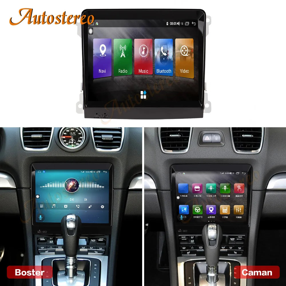 Auto Stereo For Porsche Caman Boxster 997 911 Android 14 Car GPS Navigation Multimedia Pla
