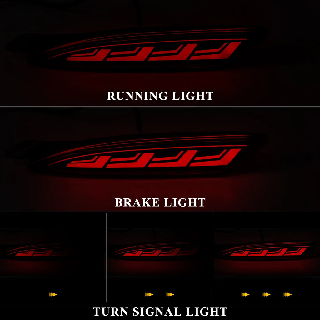 For Mazda CX5 CX-5 2022 2023 LED Rear Bumper Reflector Lights Auto Brake Warning Dynamic T | AUTOKITSHOP
