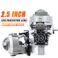 Bi Led Projector Lens 2.5 Inch H4 H7 9005 9006 Car Headlight With Shrouds 3R G5 Angel Eyes