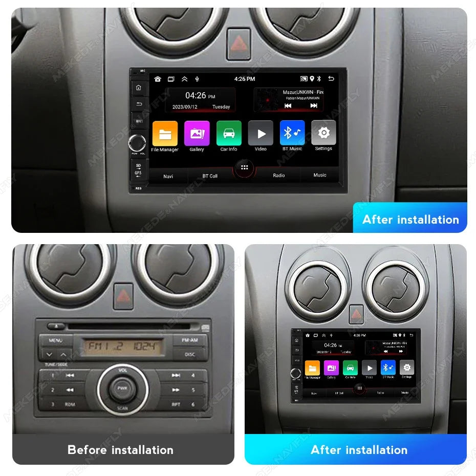 7 Inch IPS Screen 2 Din Universal Autoradio Android 15 GPS Stereo CarPlay Car Radio 8227 M | AUTOKITSHOP