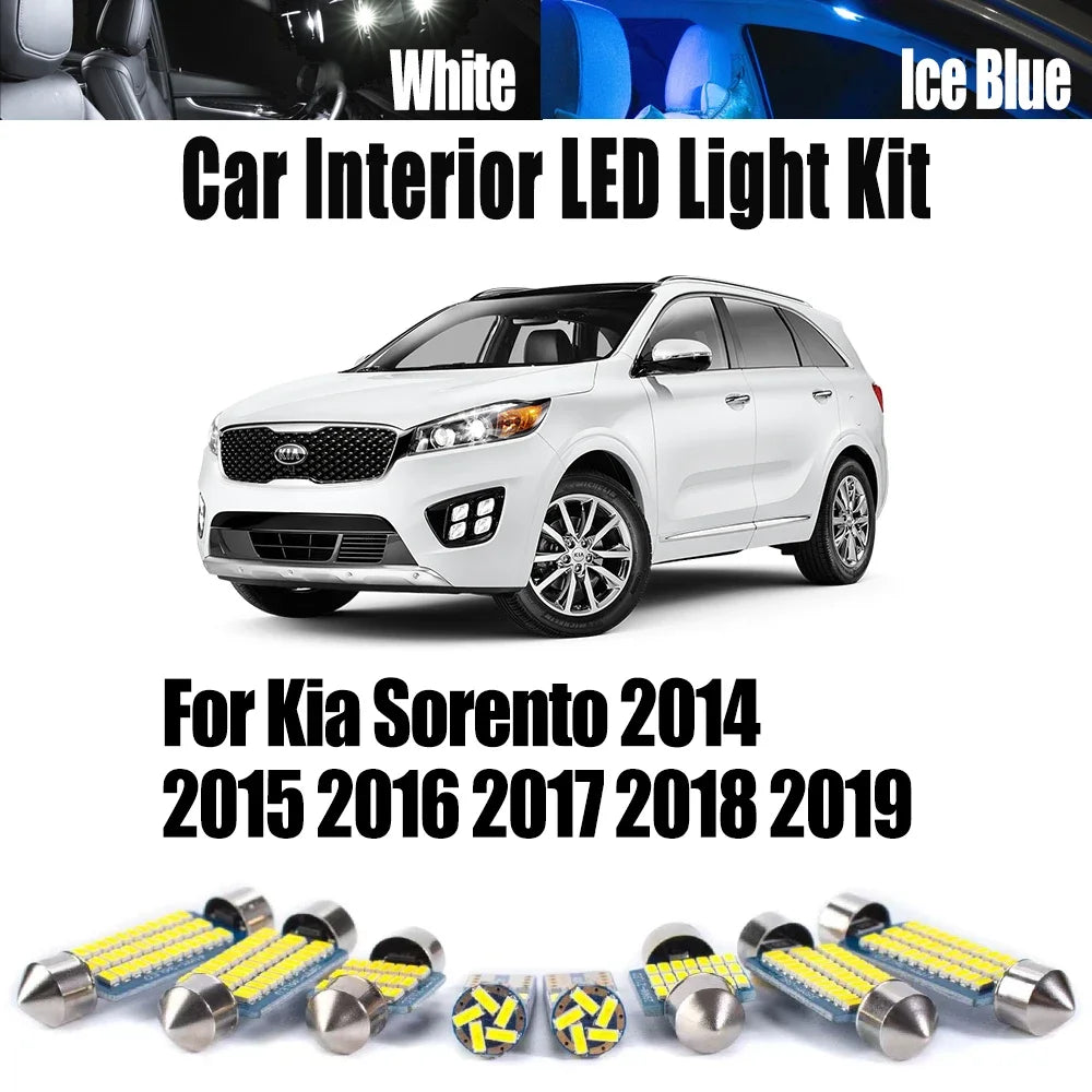 9-Piece LED Interior Light Kit for Kia Sorento - Canbus Error-Free Bulbs | AUTOKITSHOP