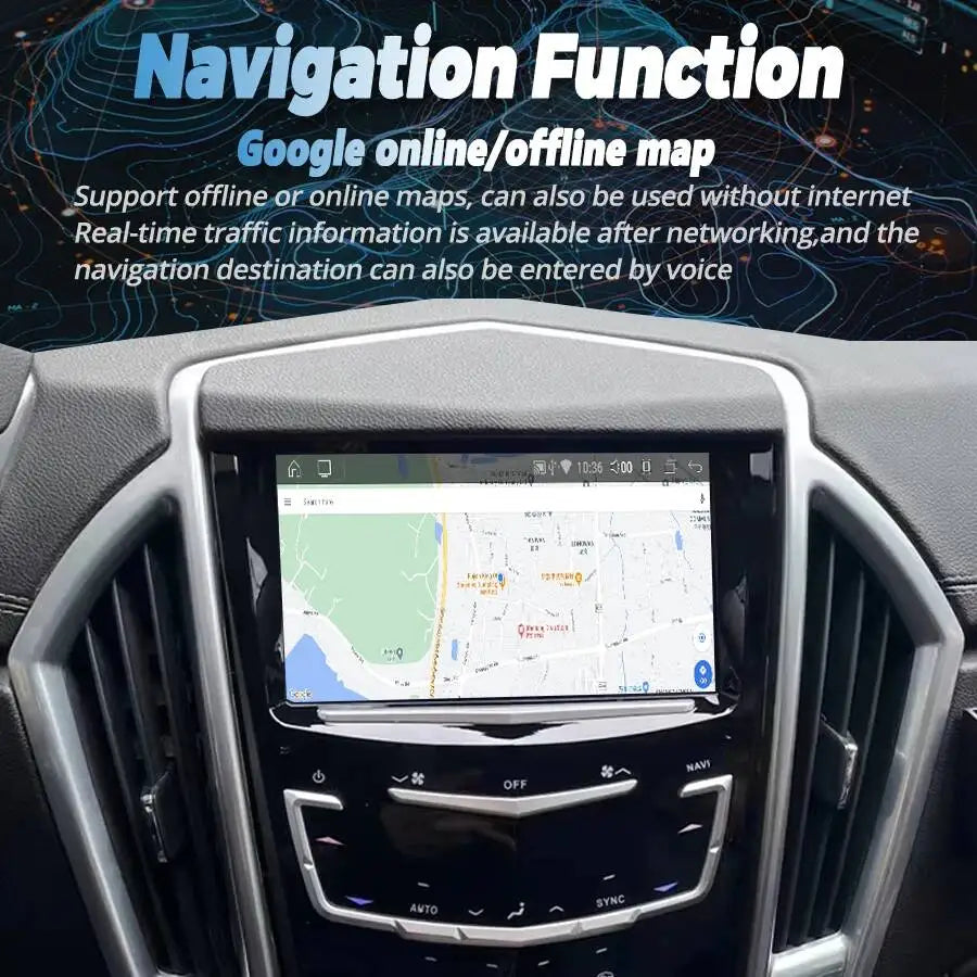 Android Screen For Cadillac ATS ATS-L XTS SRX XT5 CTS Escalade 2013-2018 Car GPS Multimedi