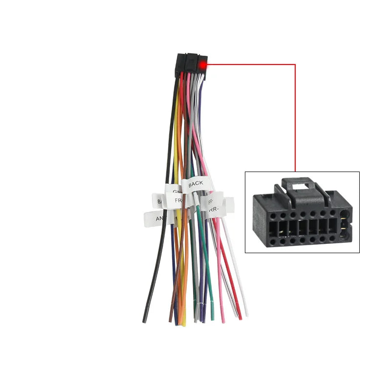 Universal Wiring Harness Female 16 Pin ISO Cable 1Pcs Auto Car Radio CD Player Adaptor Con