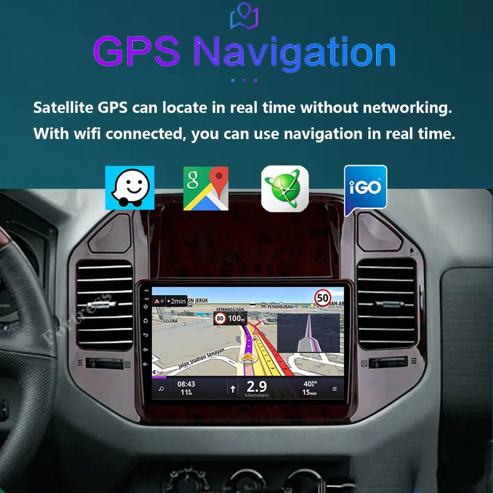 For Mitsubishi Pajero 3 V70 V60 1999 - 2006 Car Radio Multimedia Video Player Navigation S
